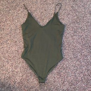 Gaze forest green body suit